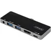 Image de StarTech DKT30ICHPD (USB-C, 5 ports), Station d’accueil + hub USB, Noir, Gris