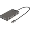 Image de StarTech com Adaptateur Multiport USB-C - Dock de voyage HDMI 4K 30Hz ou VGA - Hub USB 3.0 5Gbps (Po (USB-C, 2 ports), Station d’accueil + hub USB, Gris