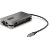 Image de StarTech com DKT31CVHPD3, Avec fil, USB 3.2 Gen 2 (3.1 Gen 2) Type-C, 100 W, 2.0b, 10,100,1000 Mbit/ (USB-C, 3 ports), Station d’accueil + hub USB, Gris