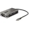 Image de StarTech com USB-C Multiport Adapter - 4K 60Hz HDMI/DP - 3-Port USB Hub - 100W Power Delivery Pass-T (USB-C), Station d’accueil + hub USB, Gris