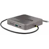 Image de StarTech com 102B-USBC-MULTIPORT, Avec fil, USB 3.2 Gen 2 (3.1 Gen 2) Type-C, 100 W, 10,100,1000 Mbi (USB-A), Station d’accueil + hub USB, Gris