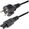 Image de StarTech com 753E-3M-POWER-LEAD, 3 m, CEE7/7, Coupleur C5, H03VV-F, 250 V, 2.5 A (3 m), Câble d'alimentation, Noir