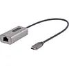 Image de StarTech com US1GC30B2, Cablato, USB tipo-C, Ethernet, 5000 Mbit/s, Nero, Grigio (USB-C, RJ45 (1x)), Adaptateur réseau, Noir, Gris