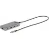 Image de StarTech COM Adaptateur USB-C triple écran multiport HDMI/DisplayPort Hub USB 3 ports 10Gbps Hub USB P (USB-C, 6 ports), Station d’accueil + hub USB, Gris