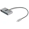 Image de StarTech com HB30C3A1GEA2, USB 3.2 Gen 1 (3.1 Gen 1) Type-C, RJ-45, USB 3.2 Gen 1 (3.1 Gen 1) Type-A (USB-C, 3 ports), Station d’accueil + hub USB, Gris