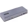 Image de StarTech com DK31C3MNCRUE, Wired, USB 3.2 Gen 2 (3.1 Gen 2) Type-C, 60 W, 2.0b, 3.5 mm, 10,100,1000 (USB-C, 7 ports), Station d’accueil + hub USB, Noir