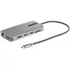 Image de StarTech COM Trois écrans Adaptateur multiport USB-C 2x 4K 60Hz + 4K 30Hz HDMI & DP 4x USB-A 100W GbE L (USB-C, 3 ports), Station d’accueil + hub USB, Gris