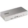 Image de StarTech com 132UE-TB4USB4DOCK, Kabelgebunden, Thunderbolt 4, 98 W, 3,5 mm, 10,100,1000,2500 Mbit/s (7 ports), Station d’accueil + hub USB, Gris