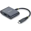 Image de StarTech Multiport USB-C HDMI (USB-C, 2 ports), Station d’accueil + hub USB, Noir
