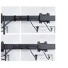 Image de StarTech.com Crossbar Triple Monitor Desk Mount, VESA 75x75/100x100 - Kit de montage - bras réglable - pour 3 écrans LCD - support triple moniteur - plastique, aluminium, acier - noir - Taille d'écran : 17"-27" - montrable sur bureau