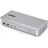 Image de StarTech Station D'Accueil Usb4 Double 4k, Station d’accueil + hub USB, Argent