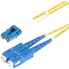 Image de StarTech com Câble Fibre Optique de 5m Duplex Monomode LC vers SC(UPC) OS2, 9/125µm, 10G, Cordon Fib (5 m), Câble réseau