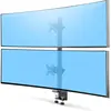 Image de StarTech Dual Monitor Vertical Mount. Nms Ns Accs (Tables, 49", 16 kg), Support de moniteur, Noir