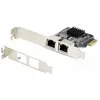 Image de StarTech NIC Carte réseau 2 ports, TAA (Mini PCI Express, PCIe), Carte réseau, Noir