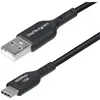 Image de StarTech Cable USB-A to USB-C 1m Black (1 m, USB 2.0, 15 W), Câble USB