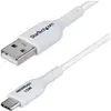 Image de StarTech Cable USB-A to USB-C 1m White (1 m, USB 2.0, 15 W), Câble USB