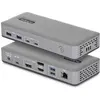 Image de StarTech 3X MONITOR USB-C DOCK 100W PD (USB-C), Station d’accueil + hub USB, Gris