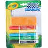 Image de Crayola Stylos Dry Wipeoffs avec essuie-glace, 5p.