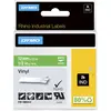 Image de Dymo, Ruban d'étiquetage, Rhino 12mm blanc sur vinyle vert (1.20 cm, Vert)