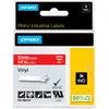 Image de Dymo, Ruban d'étiquetage, Rhino 12mm blanc sur vinyle rouge (1.20 cm, Rouge)