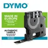 Image de DYMO Rhino - Etiquettes Industrielles Vinyle 12mm x 5.5m - Blanc sur Noir