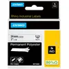 Image de Dymo, Ruban d'étiquetage, Rhino ID1 ruban polyester, blanc (2.40 cm, Multicolore)