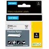 Image de Dymo, Ruban d'étiquetage, Ruban de nylon Rhino, blanc (2.40 cm, Multicolore)