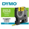 Image de DYMO Rhino - Etiquettes Industrielles Gaine Thermorétractable 6mm x 1.5m - Noir sur Jaune