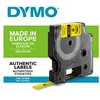 Image de DYMO Rhino - Etiquettes Industrielles Gaine Thermorétractable, 9mm x 1.5m, Noir sur Jaune