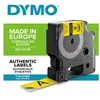 Image de DYMO Rhino - Etiquettes Industrielles Vinyle 19mm x 5.5m - Noir sur Jaune