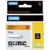 Image de Dymo, Ruban d'étiquetage, Ruban d'écriture en vinyle 12mm (1.20 cm, Orange)