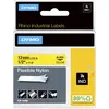 Image de Dymo, Ruban d'étiquetage, Ruban d'écriture en nylon 12mm (1.20 cm, Jaune)