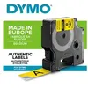 Image de DYMO Rhino - Etiquettes Industrielles Nylon Flexible 19mm x 3.5m - Noir sur Jaune