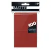 Image de 100 pochettes Pro-Matte Format Standard Rouge - Ultra Pro