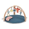 Image de INGENUITY Tapis d éveil réversible bébé évolutif Marin pliable arche de jeu en bois amo