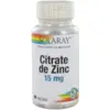 Image de Solaray Citrate de Zinc Capsules Végétales x 60
