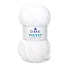 Image de Fil Layette Chenille VELVET - 100g - DMC : Douceur et Chaleur pour Tous Vos Projets(...) - 02 Blanc
