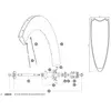 Image de Mavic Rayon Cxr Ultimate 80 T 2013 Rear 10 Unités 232 mm