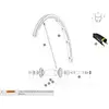 Image de Mavic Rayons Ksyrium Sls/sle/pro Exalith 2013-16 Front 10 Unités 283.5 mm