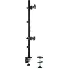 Image de Kensington Dual Monitorarm Vertikal (Tables, 32", 9 kg), Support de moniteur, Noir
