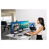 Image de Kensington Pro Fit Ergo TB550 Trackball - Souris verticale - ergonomique - optique - 9 boutons - sans fil - 2.4 GHz, Bluetooth - récepteur sans fil USB - bleu gris, noir - Pour la vente au détail - boîte de couleur