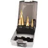 Image de Makita, Foret, D-41872 STEP DRILL SET SPIRAL TIN 4-12, 4-20, 4-32MM (4 - 12, 4 - 20, 4 mm - 32 mm)