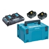Image de Pack énergie 18 V de 2 batteries BL1850B 5 Ah en coffret MAKPAC MAKITA 197629-2