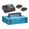 Image de Pack 2 Batteries BL1021B + DC10SA + Makpac MAKITA - 197658-5