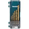 Image de Makita, Foret, 6 dali  métalo gr  t  rinkinys HSS-TiN (2 millimètres, 3 millimètres, 4 millimètres, 5 millimètres, 6 millimètres, 8 millimètres)