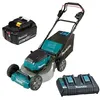 Image de Tondeuse à gazon 2x18V LXT 46cm + 4 batteries 5Ah + chargeur - MAKITA - DLM465PT4