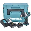 Image de Makita DHP 489 RTJ Perceuse-visseuse à percussion sans fil 18 V 73 Nm Brushless + 2x batterie 5,0 Ah + chargeur + Makpac