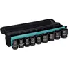 Image de Makita, Clé à douille + douilles, Jeu de clés à douille (10 mm, 12 mm, 13 mm, 14 mm, 17 mm, 19 mm, 21 mm, 8 mm)