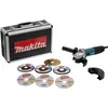 Image de Meuleuse Ø125 mm 720W - MAKITA - avec 7 Disques - coffret - GA5030RSP6