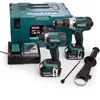 Image de Perceuse de 2 outils 18V visseuse à percussion + visseuse à chocs + 2 batteries 5Ah + chargeur + coffret MAKPAC - MAKITA - DLX2145TJ